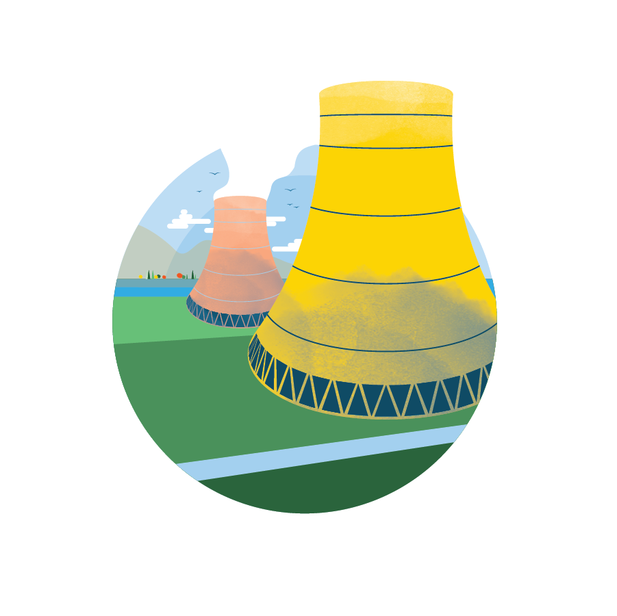 Nuclear energy icon